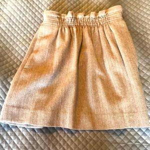 J Crew Houndstooth Wool Skirt